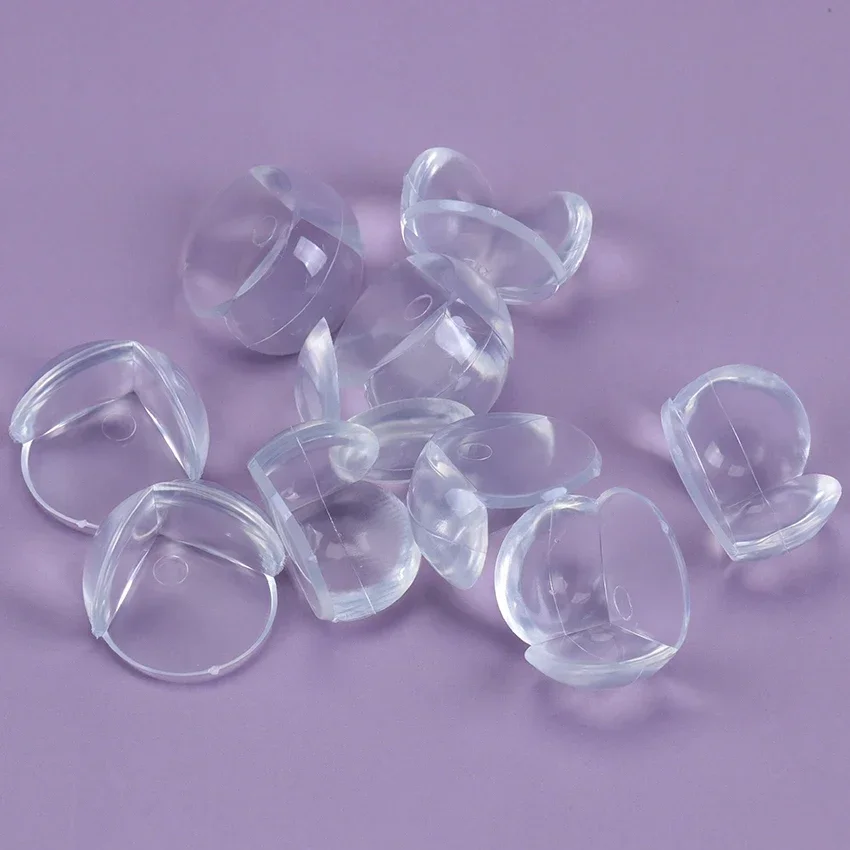 Protectores para las esquinas de las mesas a prueba de niños - 16 PCS Protectores de bordes esféricos transparentes seguridad para niños