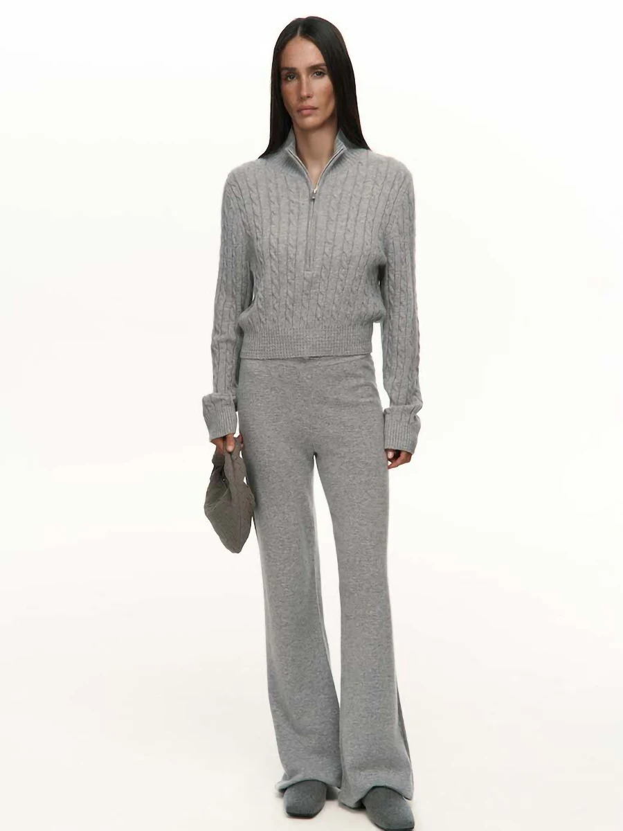 Conjunto de Dos Piezas para Mujer Wolfeel 2026, Moderno y Sencillo, de Manga Larga y Pantalón Largo, Ideal para Uso Casual en el Hogar