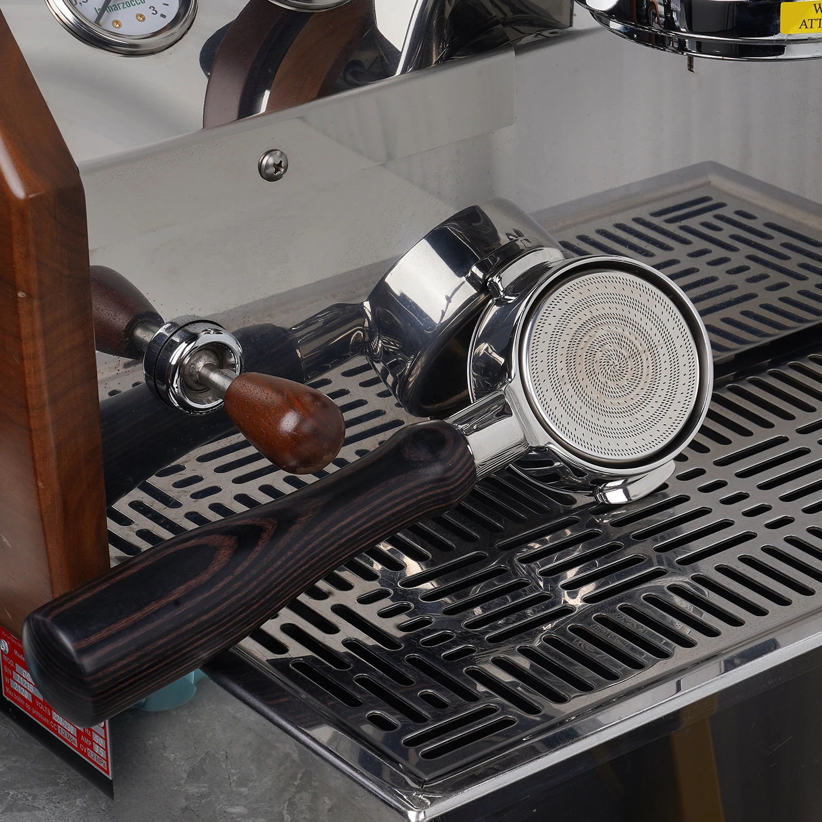 IKAPE-cesta de filtro de Espresso de extracción de alta precisión, cestas de filtro de acero inoxidable para portafiltro sin fondo