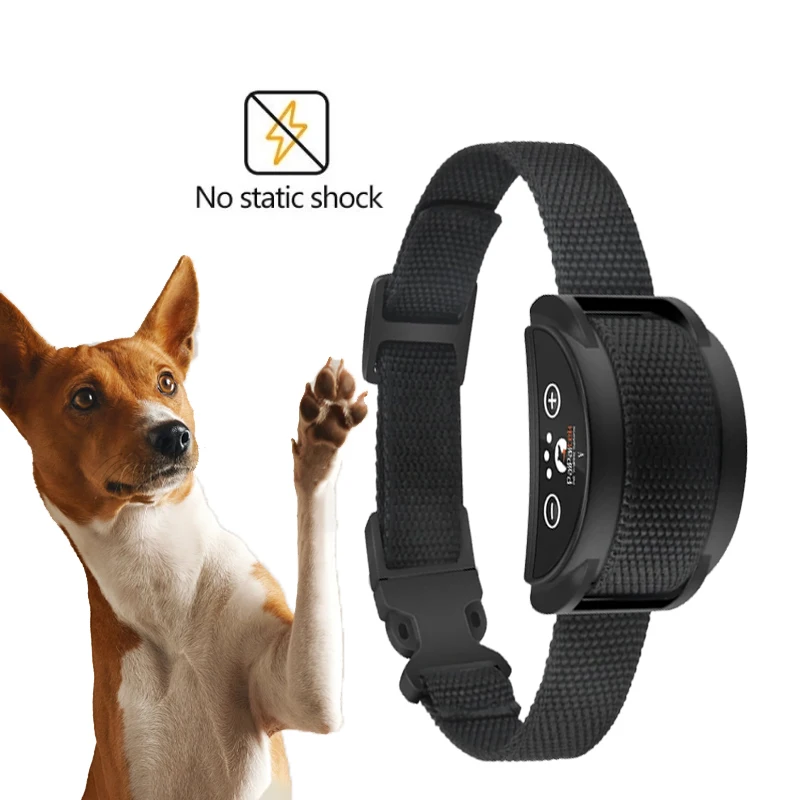 Dispositivo antiladridos para perros, Collar de entrenamiento con vibración para mascotas, recargable, sin descargas estáticas, Control de perros, Collar impermeable para perros