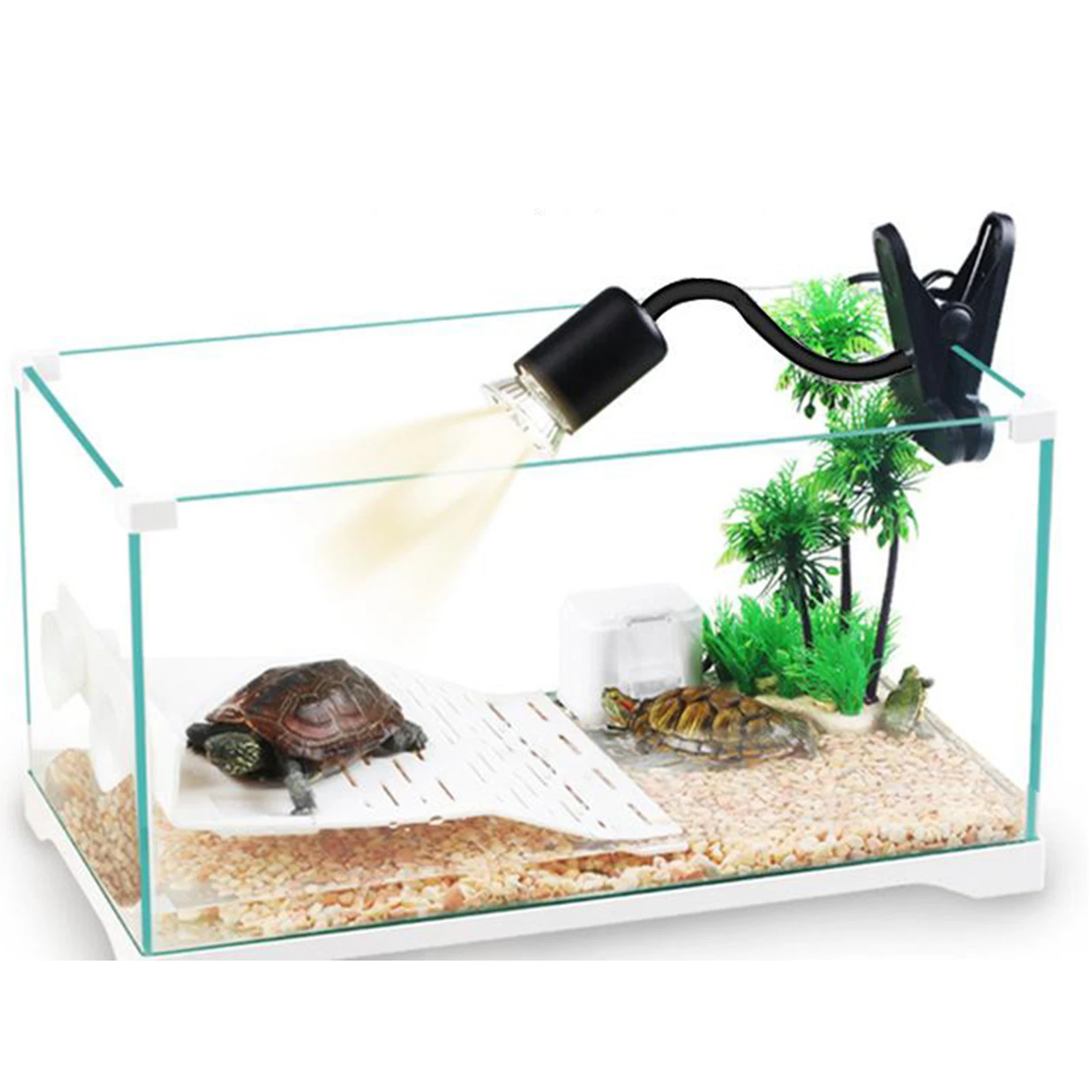 Lámpara de calefacción para reptiles UVA + UVB, minibombilla de calor para mascotas, anfibios, lagartos, controlador de temperatura, 25/50W