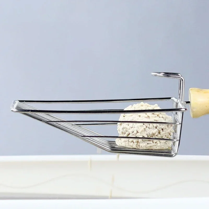 Pala para arena de gato con mango de madera, recogedor de Metal con gancho, herramienta de limpieza de inodoro portátil de acero inoxidable, productos para mascotas