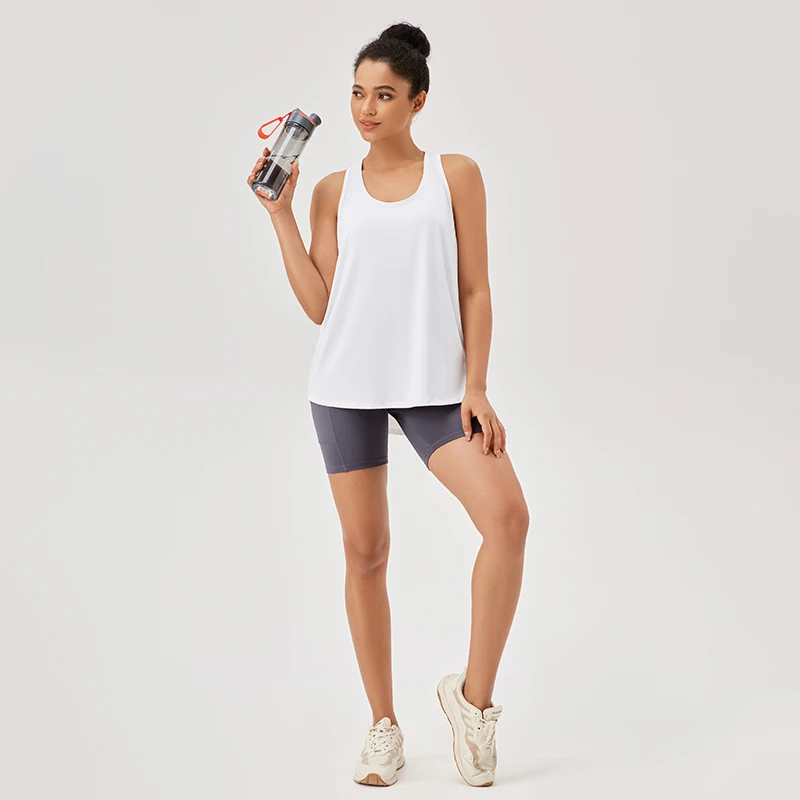 Chaleco de Yoga para gimnasio para mujer, camisetas sin mangas deportivas atléticas para Fitness, blusa para correr de secado rápido, camisetas de entrenamiento, camisetas de Yoga sin mangas en la espalda, Top de gimnasio