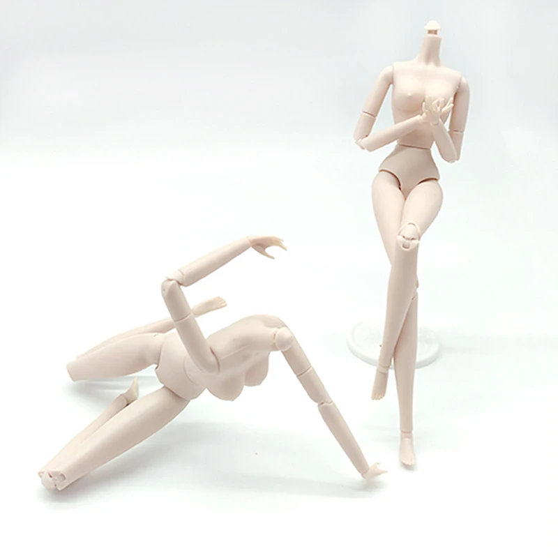 1/6 30cm piel blanca cuerpo de muñeca articulado móvil cuerpo de muñeca articulado alto desnudo modelo de figura de muñeca
