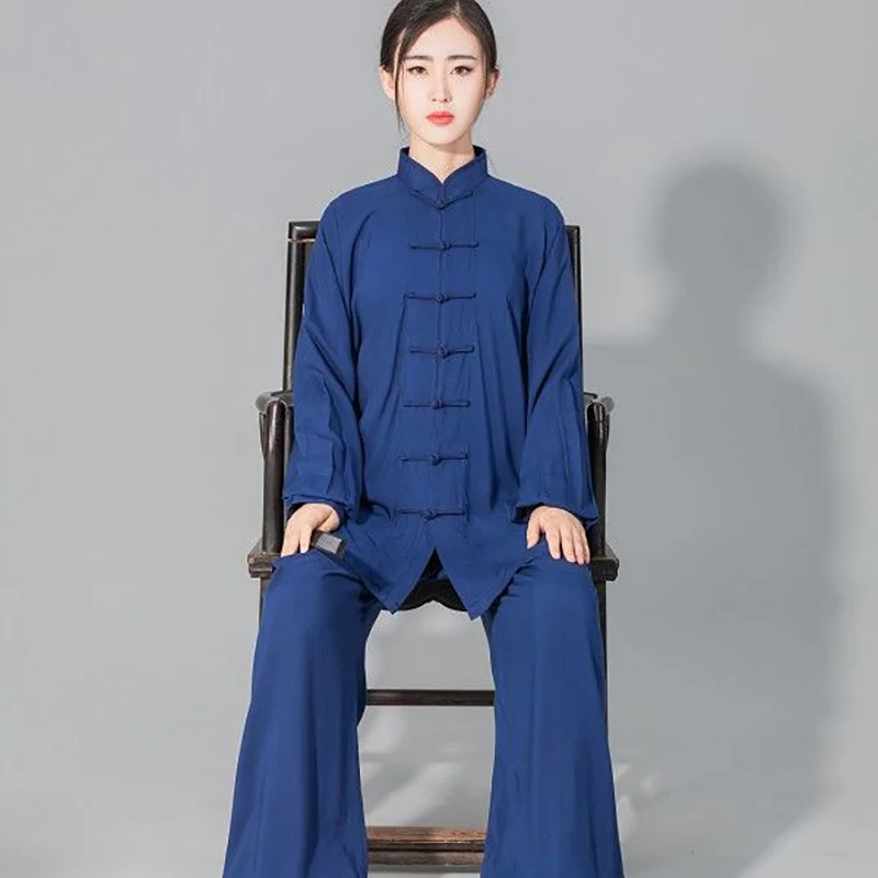 Uniforme chino de Tai Chi, ropa de algodón Wushu Kung Fu, traje de artes marciales para niños y adultos, traje Tang de actuación Taichi Taiji