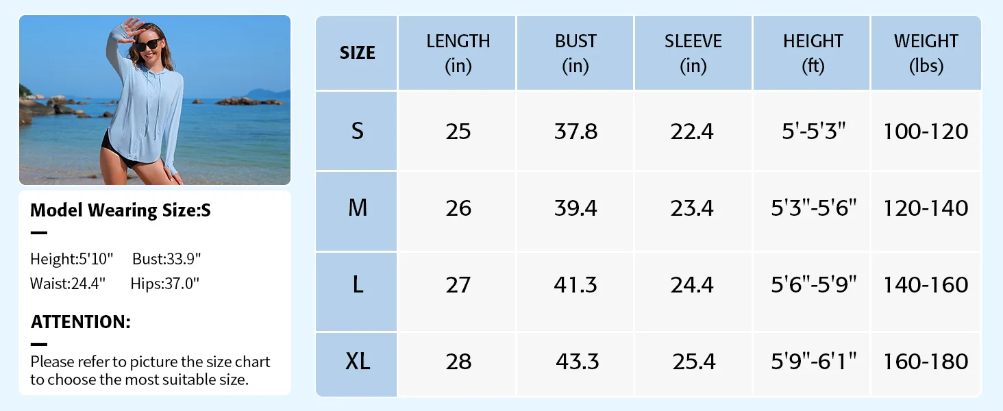 Anfilia Rashguard para mujer, holgado, dobladillo curvo, sudaderas con capucha sólidas, cordones, orificios para los pulgares con botones y bolsillos, Tops para surf