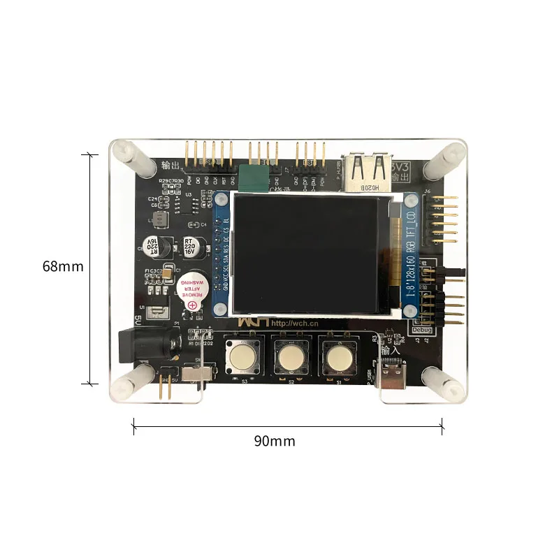 Programador sin conexión WCH-MCU-DL-3V3/5V, máquina de descarga USB/serial/SWD, función de código en rollo de programación, escritura de mensajes personalizada, 1 Uds.