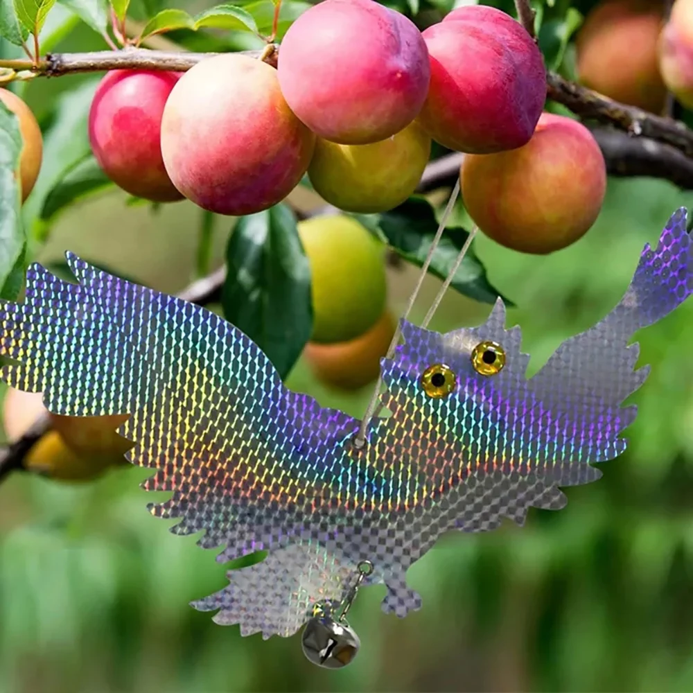 Dispositivo de Control repelente de aves de búho, dispositivo de asustar, reflectante láser, espantapájaros falsos, palomas, pájaro carpintero, suministros de jardín