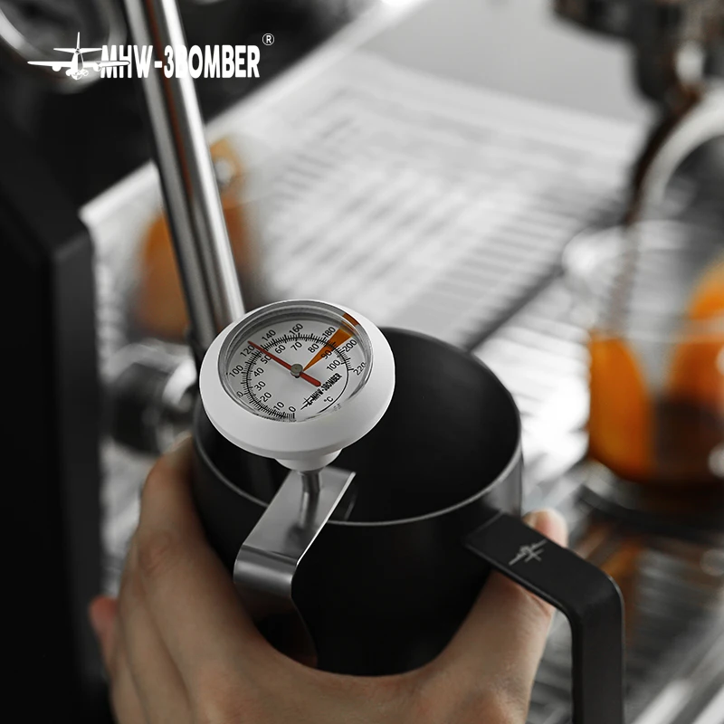 MHW-3BOMMERO 0 a 100 ℃   Termómetro de esfera para cafetera, jarra para espumar leche, herramientas profesionales de medición de temperatura para cocina y cafetería