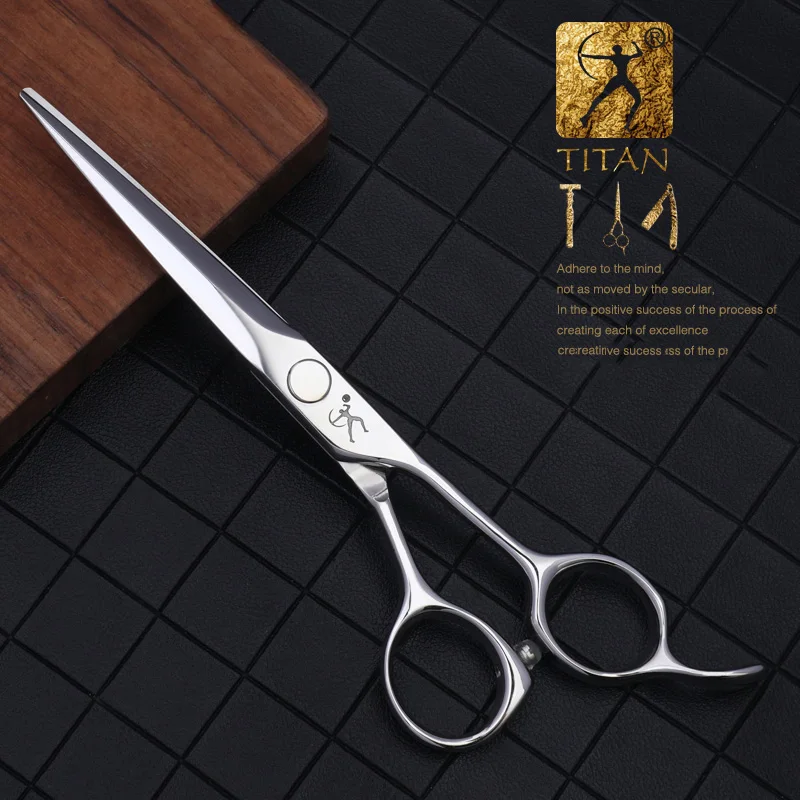 Tijeras de Peluquería Titan, Herramientas de Corte para Peluqueros, Tijeras de Entresacar para Cabello, 5.5, 6.0, 6.5 Pulgadas, Acero 440C