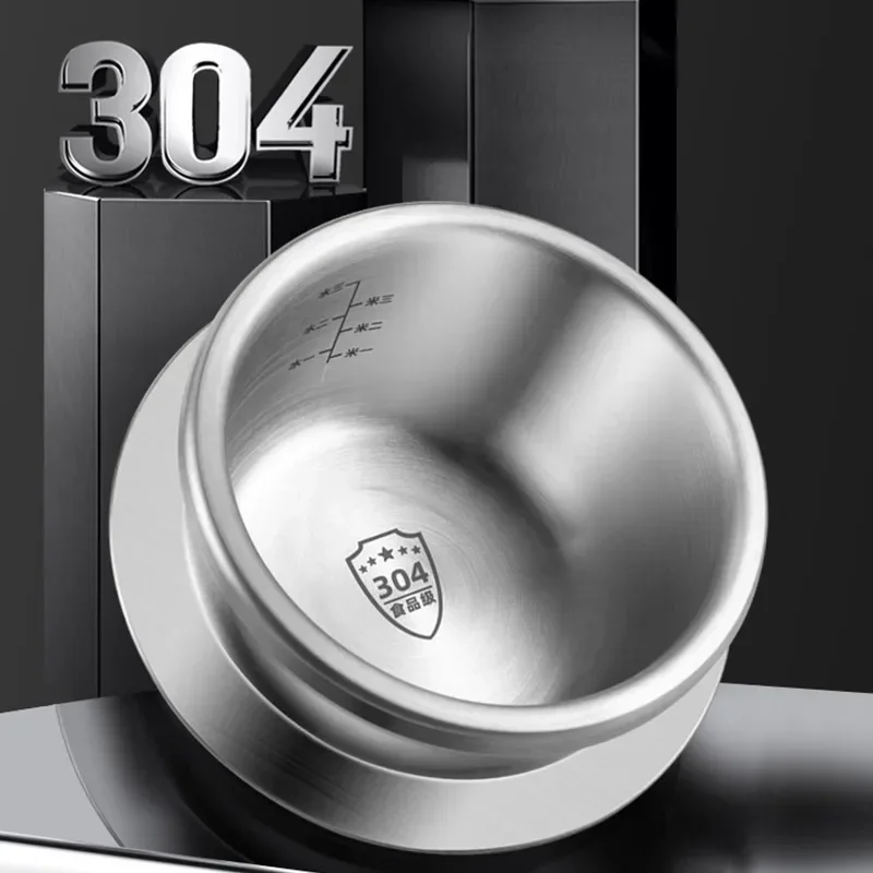 Olla a presión pequeña para acampar al aire libre de 0,8-2L, olla arrocera portátil de acero inoxidable 304 para herramienta de cocina, olla a presión