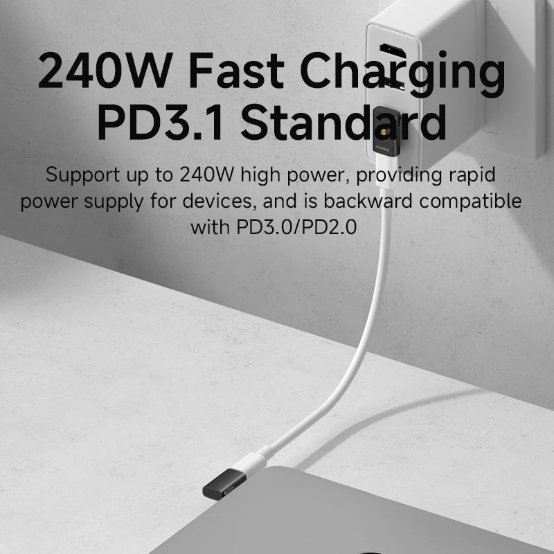 Hagibis Adaptador USB C a C Convertidor de ángulo recto de 90 grados Extensión de cable de datos USB4 de 80 Gbps para computadora portátil Thunderbolt 5/4 iPhone 17