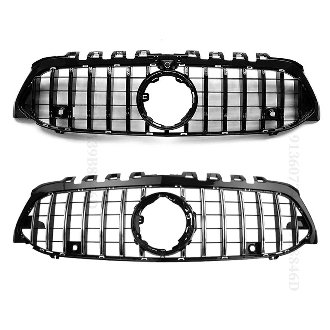 Parrilla delantera GT Diamond, parrilla de parachoques de carreras para Mercedes W177 Benz A o A35 2019 2020 2021 2022 como A250 A200 A180 A220 Tuning
