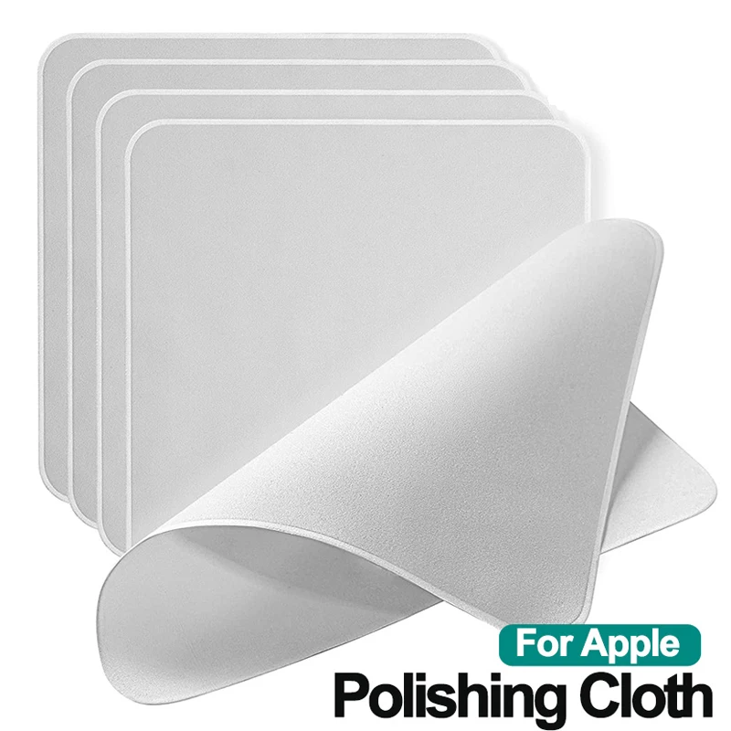 Limpiador de pantalla de paño de pulido de gamuza doble, limpiaparabrisas para MacBook, iPad, iPhone, Apple Watch, suministros de limpieza, 1/5/10 Uds.