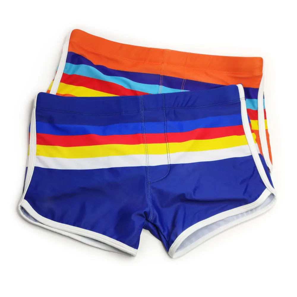 Bañador corto de secado rápido para hombre, traje de baño corto tipo bóxer, ropa de playa