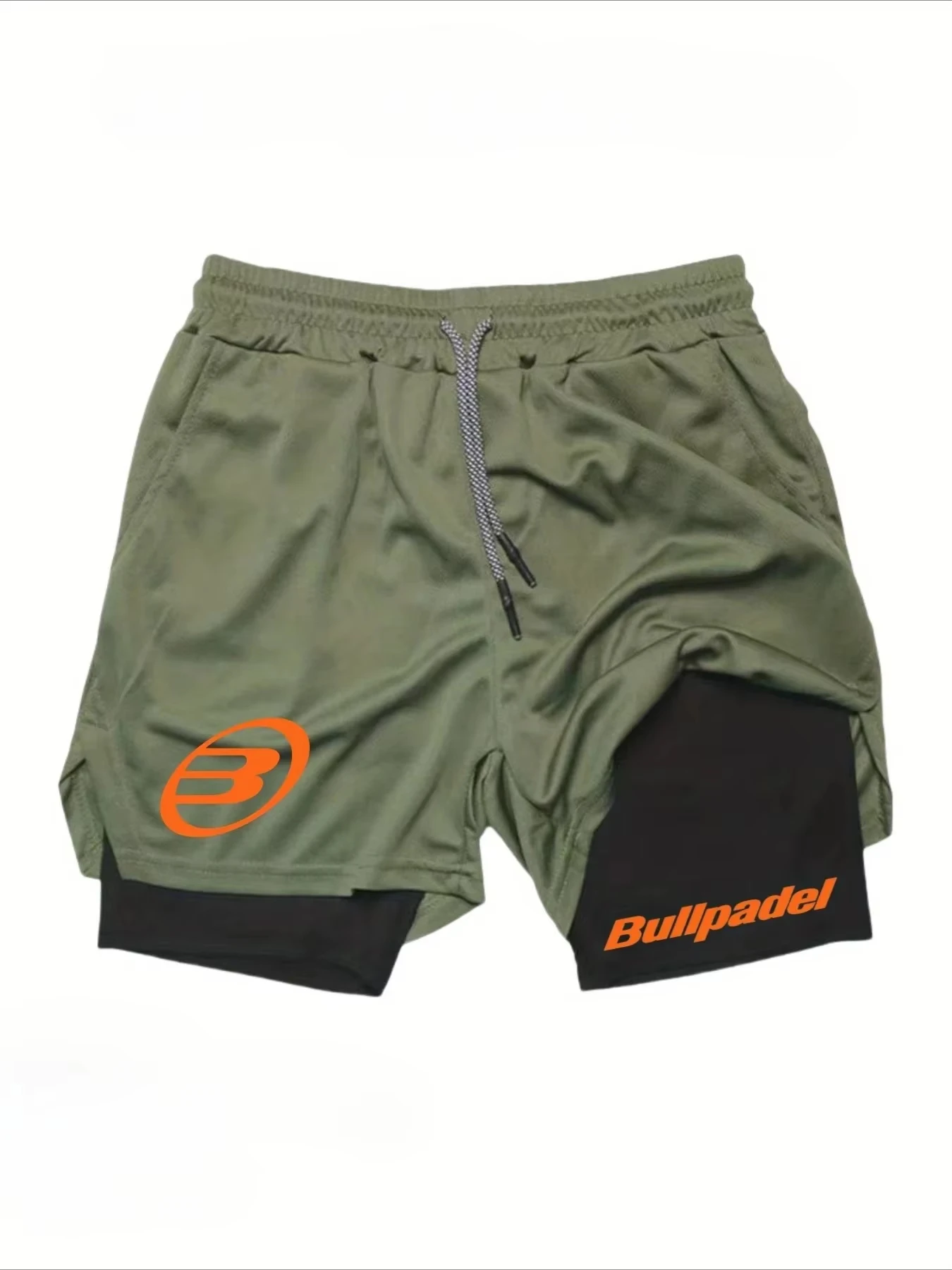 2026Berserk - Pantalones Cortos Deportivos 2 en 1 para Hombre, Pantalones Cortos de Secado Rápido para Correr, Entrenamiento de Gimnasio y Fitness, Pantalones Cortos Casuales de Doble Capa