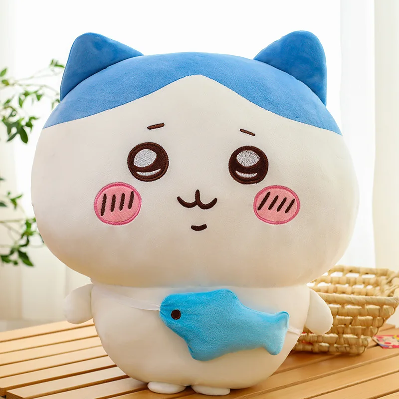 Nuevos muñecos de peluche Kawaii Hachiware Momonga de 30-80cm, son suaves pero no se deforman fácilmente, decoración de habitación de felpa, regalo de cumpleaños