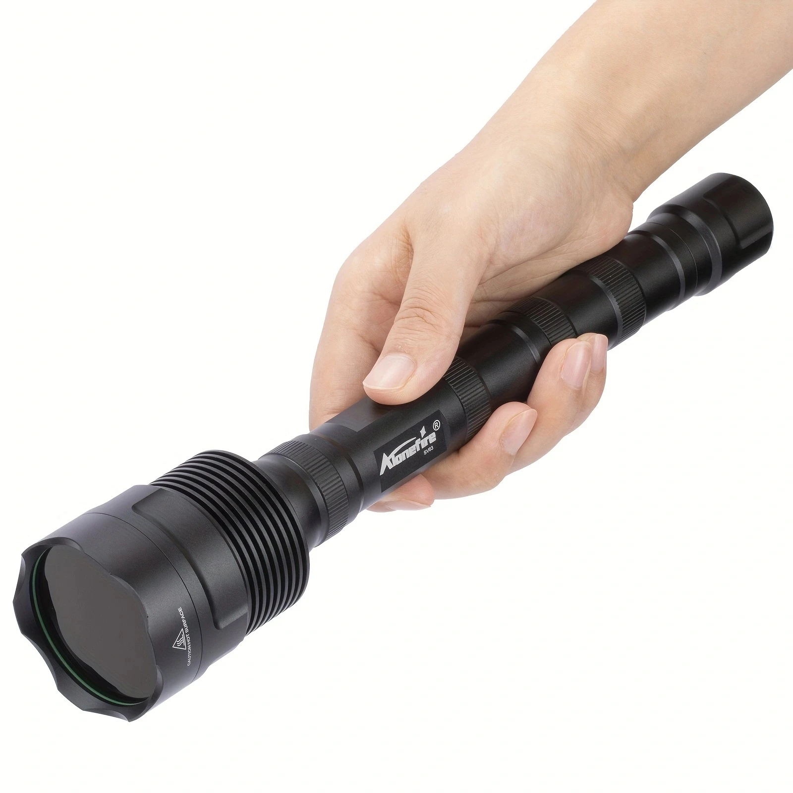 Linterna UV de 60W con 3x365nm LED, Luz Negra Potente de 395nm, Marcador Invisible Ultravioleta de Alta Potencia, Luz de Inspección para Gatos y Perros
