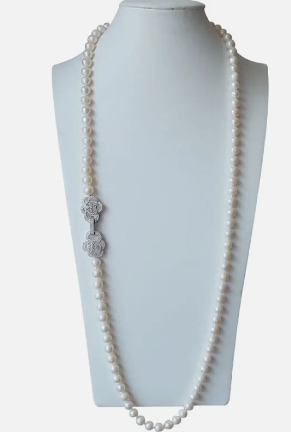 Collar de Perlas Naturales Auténticas del Mar del Sur de China, Blancas, de 8-9 mm, 24 Pulgadas, 20, 22, 26, 28, 30, 32, 34, 36 Pulgadas