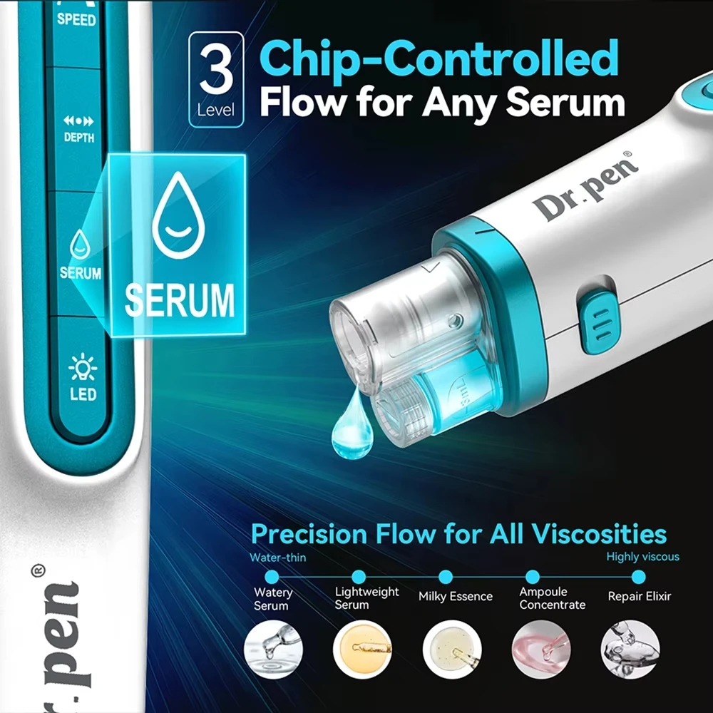 Caja de 10 Cartuchos para Dr. Pen H6, Agujas para Derma Pen H6, Cartucho de Microagujas para Infusión de Suero, Longitud 0.25mm