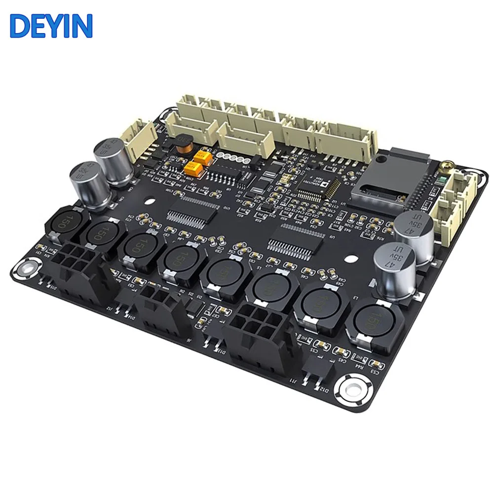 ADAU1701 DSP placa amplificadora de potencia Bluetooth 5,0 4x30W admite 4,0/2,1/2,0 máximo 120W Qualcomm Bluetooth 5,0 chip sistema de audio HIFI 4,2 amplificador de potencia I2S de 4 canales de tres vías