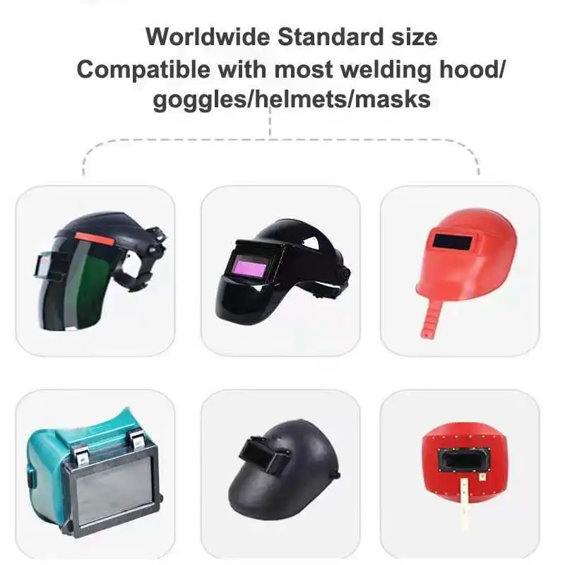 Lente de Filtro para Soldadura, Tono Azul Ultra 9 # 10 # 11 # 12 placas protectoras de vidrio para soldadura con luz azul pura para casco de soldadura