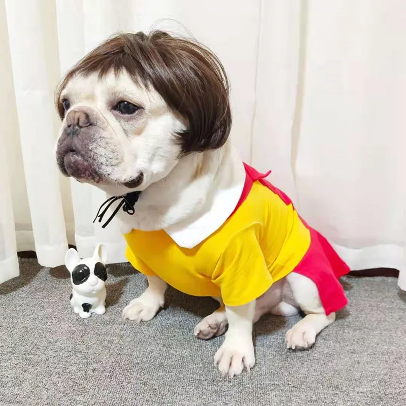 NONOR-pelucas para mascotas, accesorios de Cosplay para perros y gatos divertidos, sombrero de pelo de peluquería cruzada, disfraces, accesorios para la cabeza para Halloowen, suministros de Navidad