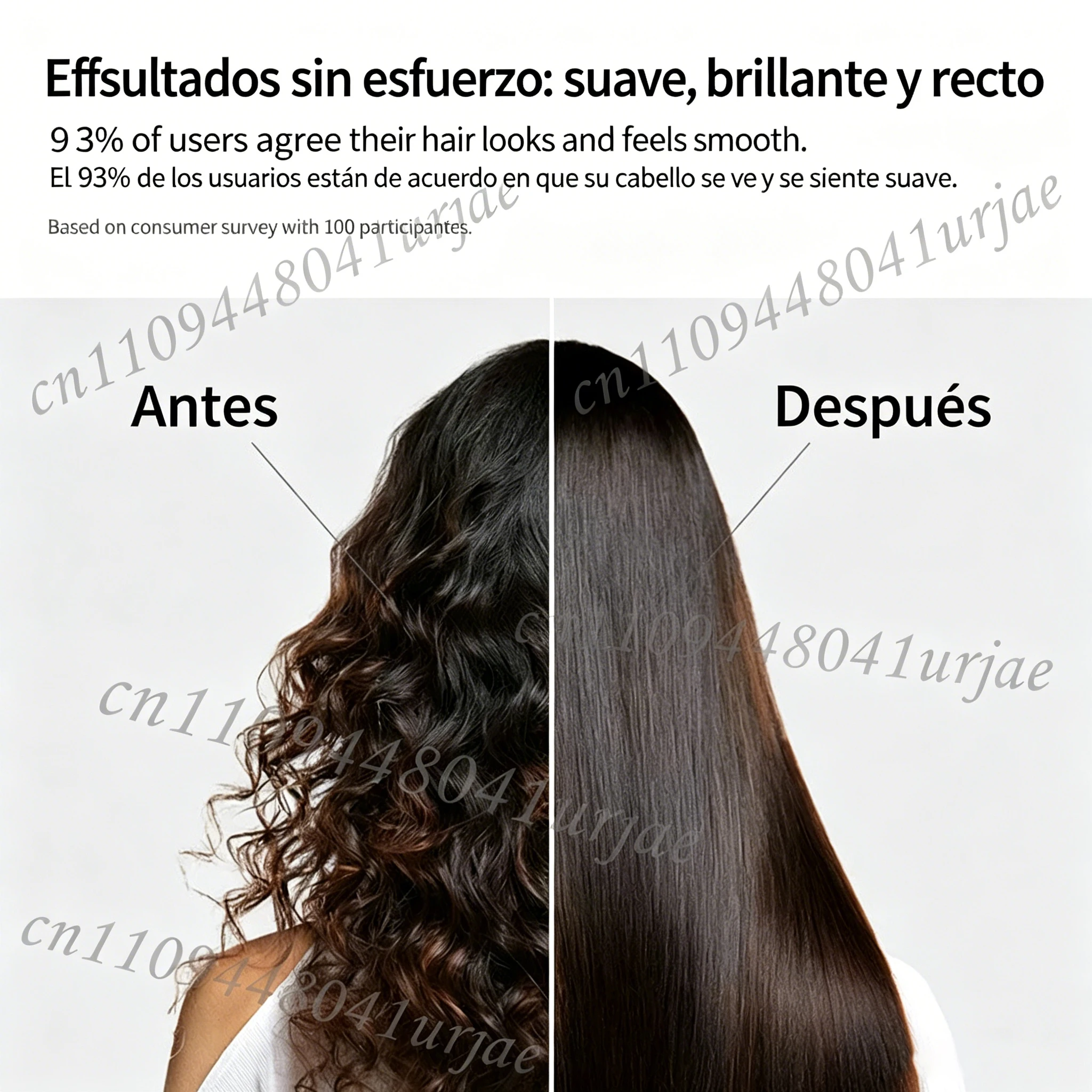 Alisador y secador de pelo profesional 2 en 1, plancha alisadora de calentamiento rápido con iones negativos, herramienta de peinado de larga duración