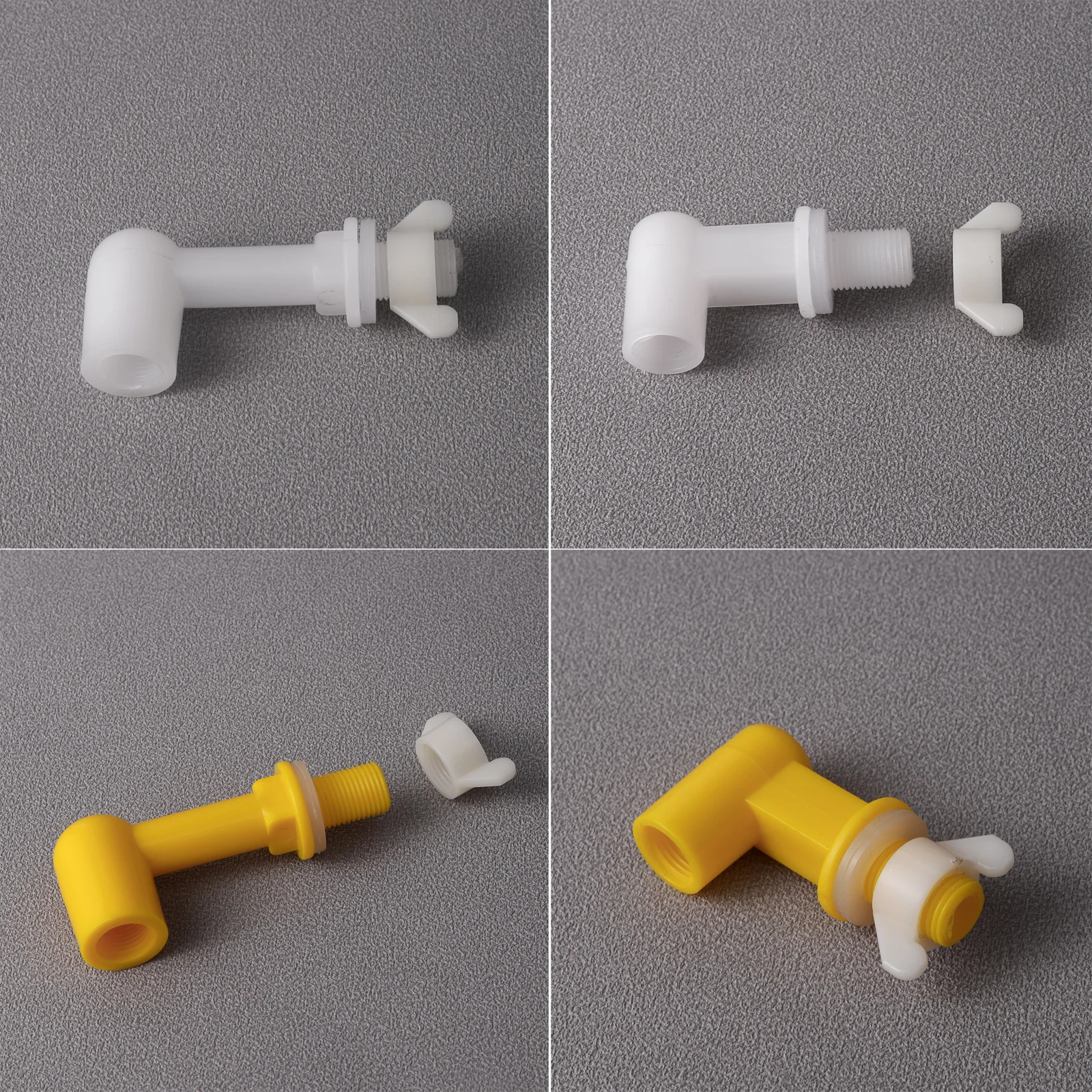 10 Sets de Bebederos de Agua para Pollos, Codornices, Crías, Pavos y Patos, Tipo Resorte Automático a Prueba de Fugas