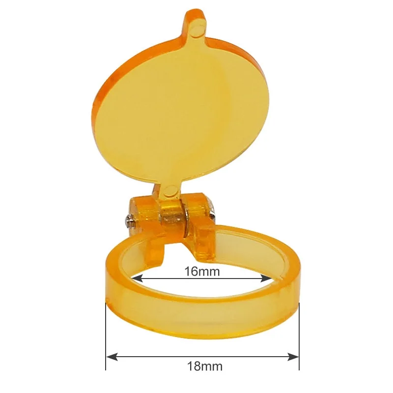 Filtro amarillo para faro LED, lupas dentales, útil iluminación de laboratorio, accesorios de lupa Binocular óptica