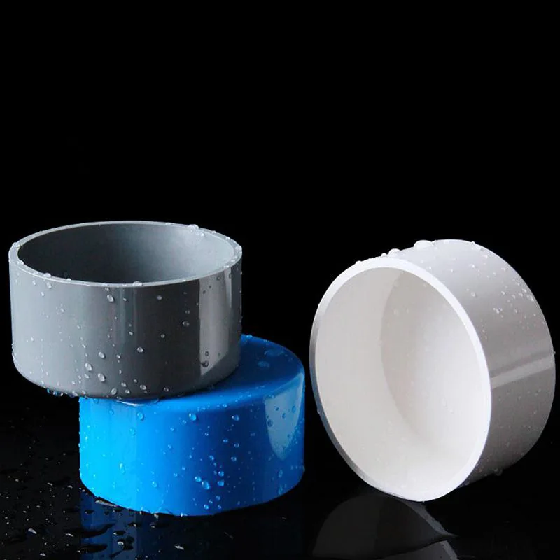 10 Uds 20 ~ 110mm PVC gris tapa de extremo de tubo conector de tubo de riego de jardín accesorios de tubo de plástico junta de enchufe de tubo de tanque de peces de acuario