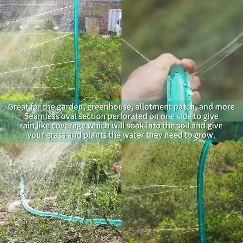 1 Juego, rociadores y manguera de remojo, manguera de jardín para remojo de suelo, ahorra agua al 70%, manguera de goteo perfecta para camas de jardín, perfecta para yo