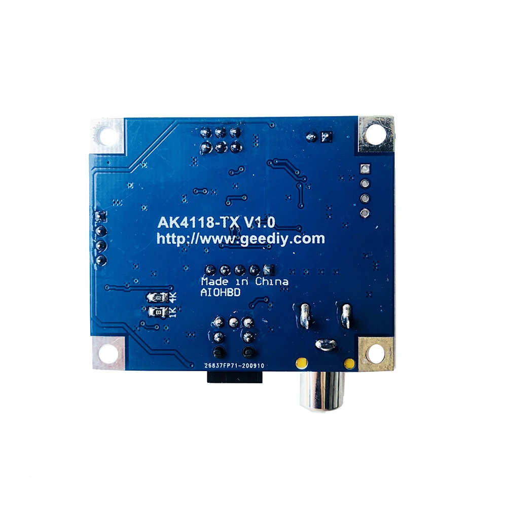 Nvarcher AK4118 Placa de salida I2S de fibra óptica Coaxial hasta 24 bits 192K VOLUMIO MOODEF para Raspberry Pi 2B 3B 3B + 4B