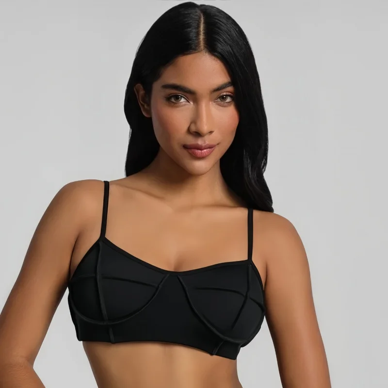 Ropa deportiva para mujer, camisa de compresión para gimnasio, ropa interior para mujer, sujetador de Yoga, Fitness al aire libre, traje deportivo para correr, ropa femenina