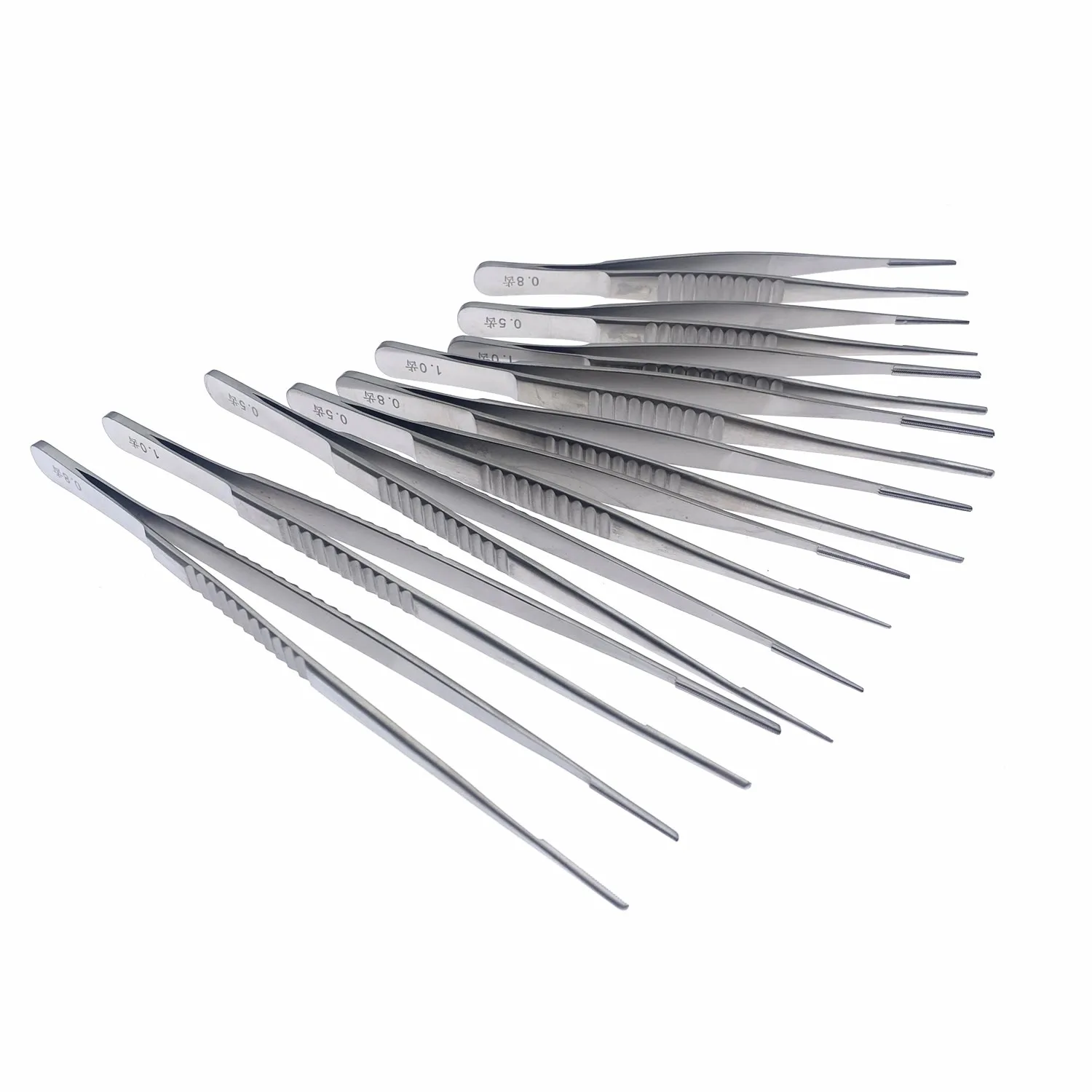 Vascula de acero inoxidable y disección cardíaca ForcepsAtraumatic tips pinzas para tejidos instrumentos microquirúrgicos