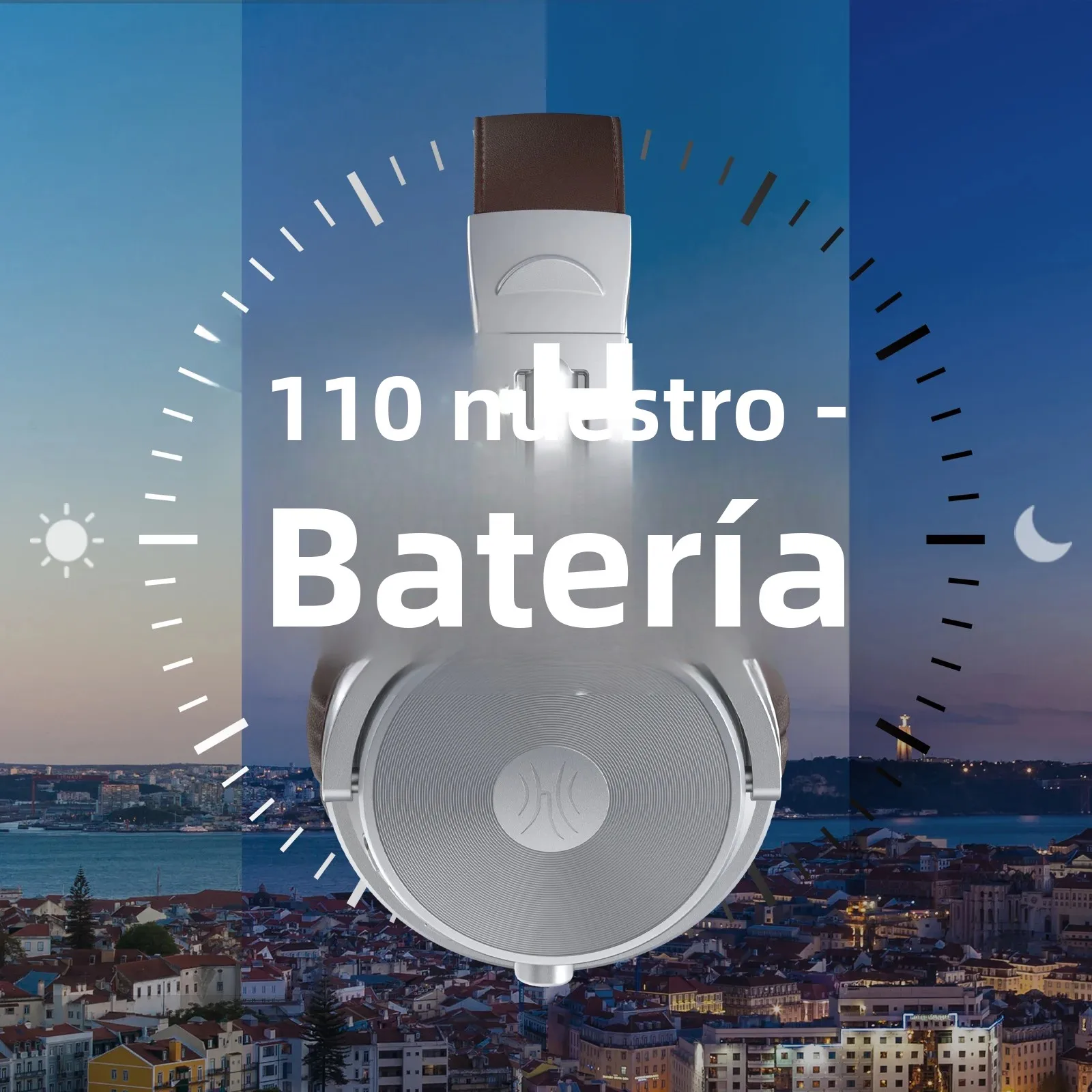 Oneodio Upgrade Pro C auriculares inalámbricos Bluetooth 5,2 sobre la oreja tipo C auriculares deportivos Bluetooth con micrófono Audio de alta resolución 110 horas