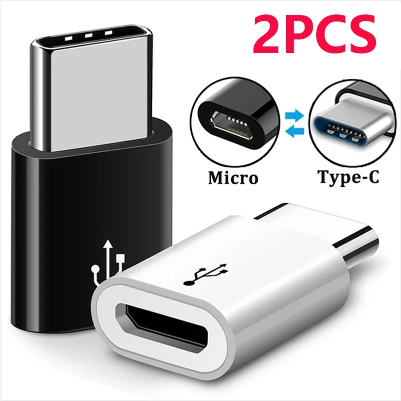 Adaptador de teléfono móvil Micro USB a USB C, conector Microusb para Xiaomi, Huawei, Samsung Galaxy A7, adaptador USB tipo C