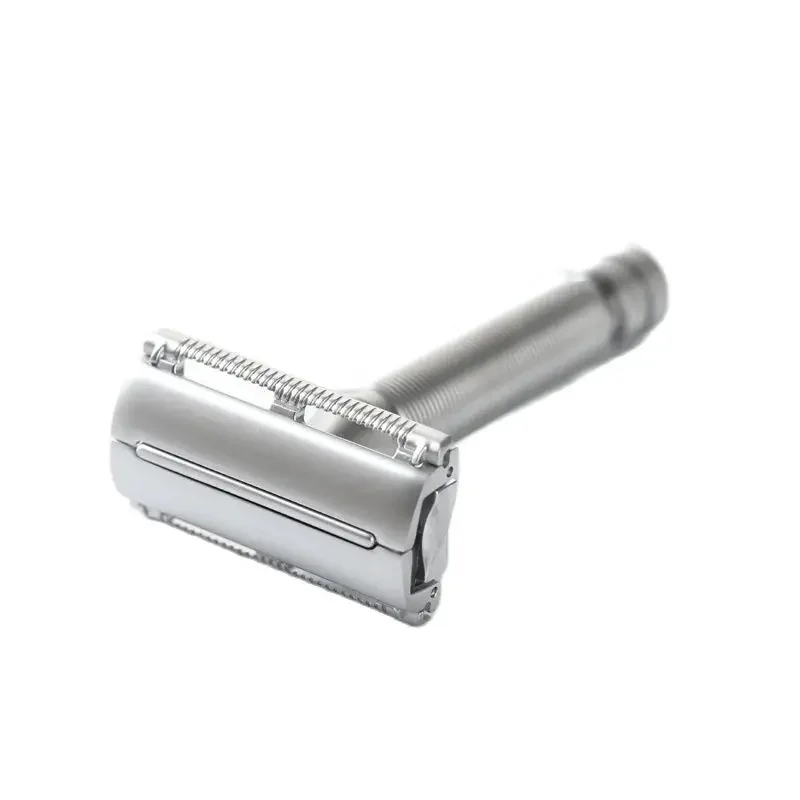 ¡Oferta Relámpago 2026! Maquinilla de Afeitar de Seguridad YAQI Monarch en Cromo Mate - Hipoalergénica, Longitud 85mm, Herramienta de Afeitado para Hombre, Espacio entre Hojas de 0.90mm