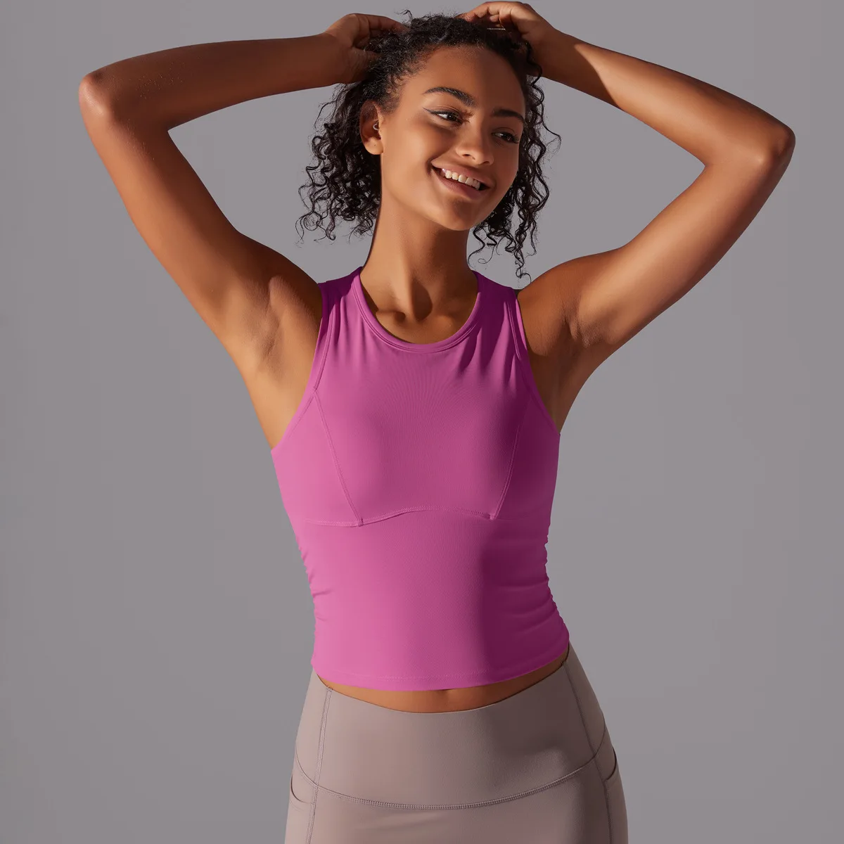 Top de gimnasio sin mangas para mujer, camiseta de Yoga superelástica, transpirable, secado rápido, chaleco de entrenamiento, ropa deportiva para correr