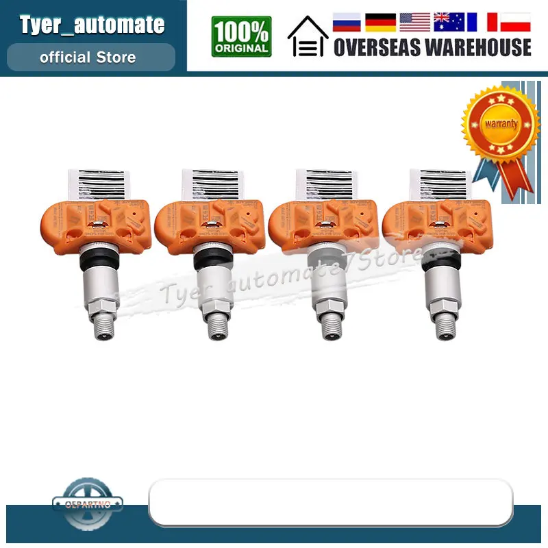 4 piezas 433 Mhz 5Q 0907275 Sensor de supervisión de presión de neumáticos F para Audi RS3 SKODA Kodiaq PORSCHE 718 VW Arteon Golf Eos Magotan Jetta