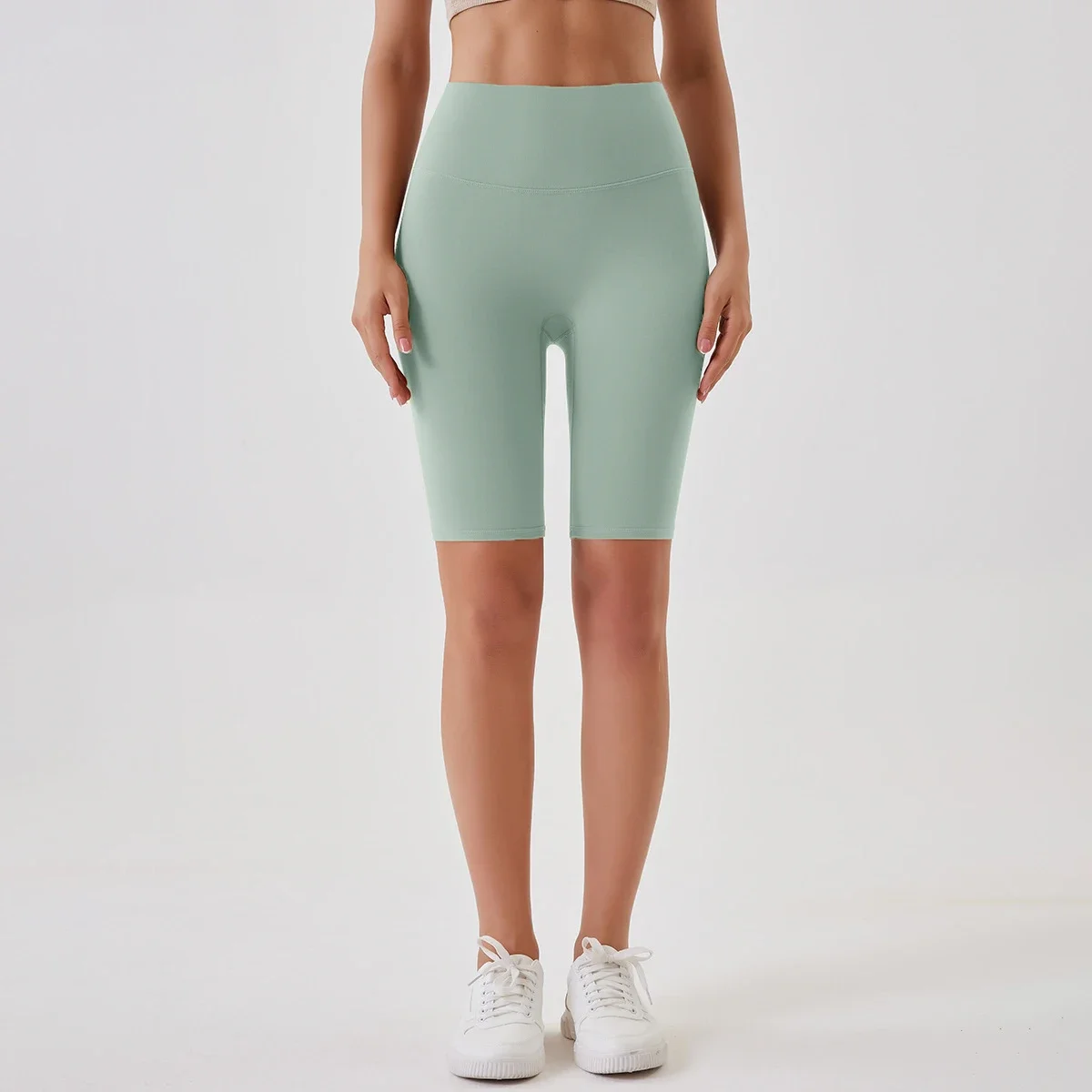 Pantalones cortos de Yoga de cintura alta para Realce de glúteos, mallas de Yoga sin costuras, ropa exterior ajustada para gimnasio y ciclismo, 2024