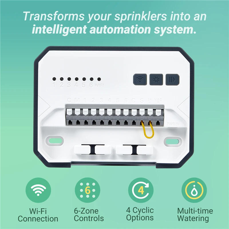 INKBIRD 6 o 8 zonas tipos de UE de controlador de aspersor WIFI utilizado para riego inteligente para regar con ajuste estacional