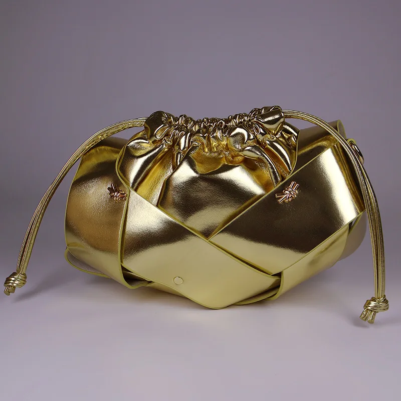 Bolsa de Pañales de Cuero de Lujo, Bolso Tote, Bandolera, Moderna, Casual, Simple, Única, Original, Retro, Bolso de Hombro para Mujer