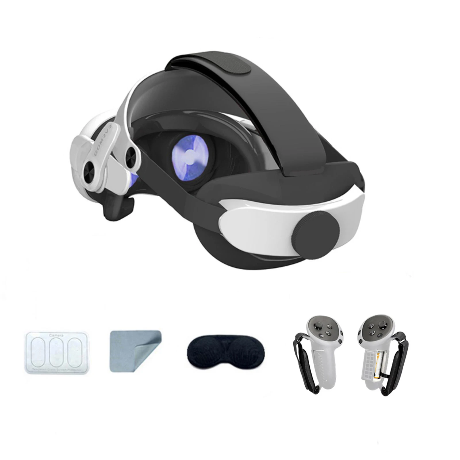 Correa de cabeza reemplazable GOMRVR para Meta Quest 3 VR, mejora la comodidad, correa de cabeza ajustable para accesorios Meta Oculus Quest 3