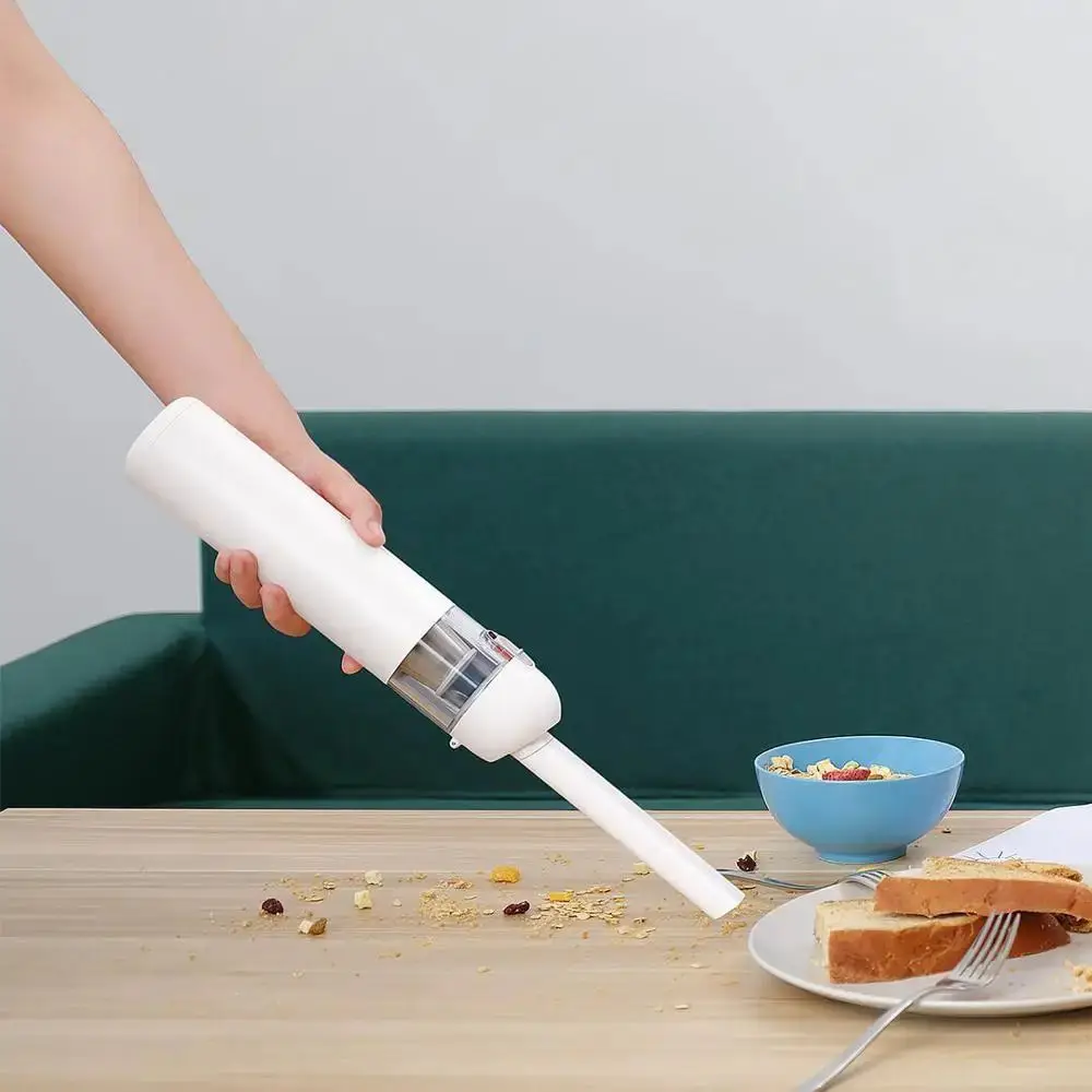 Aspiradora Portátil para Auto Xiaomi Mijia, Mini Aspiradora Inalámbrica de Mano para Hogar y Auto, 13000Pa de Succión Ciclónica