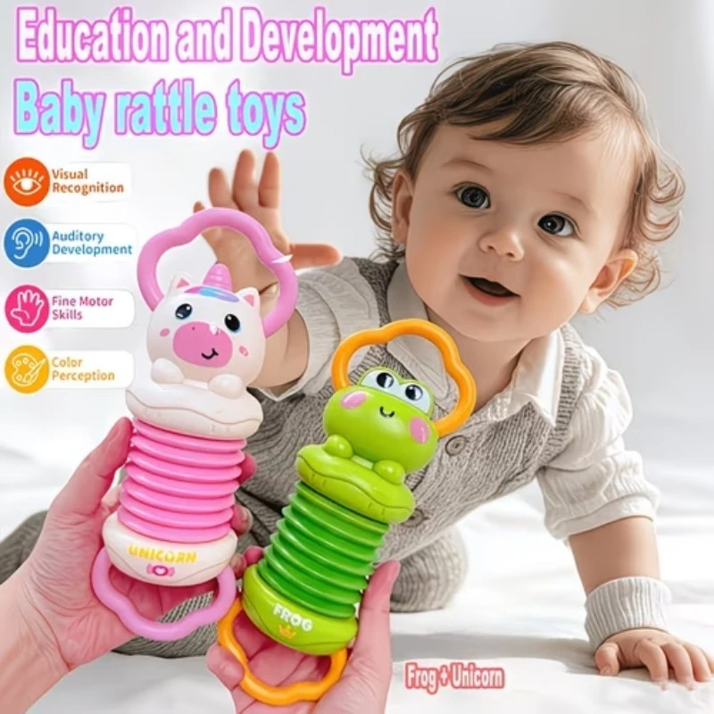 Acordeón Musical de Unicornio - Instrumento Sensorial Montessori para Bebés, Regalo para Recién Nacidos de 0 a 12 Meses, Juguete Educativo para Niños Pequeños, Juguetes para Bebés