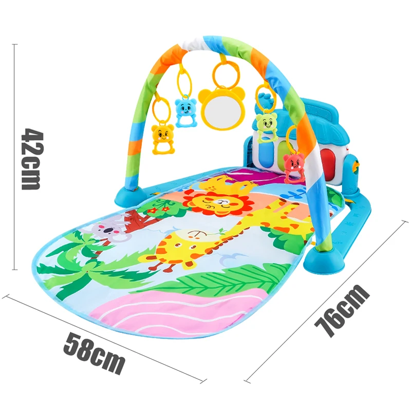 Soporte de Fitness para bebé, juego de música, juguetes de actividades de gimnasio, manta para gatear de Piano para recién nacido, almohadilla de juego de Pedal, regalos de educación temprana de 0 a 36 meses