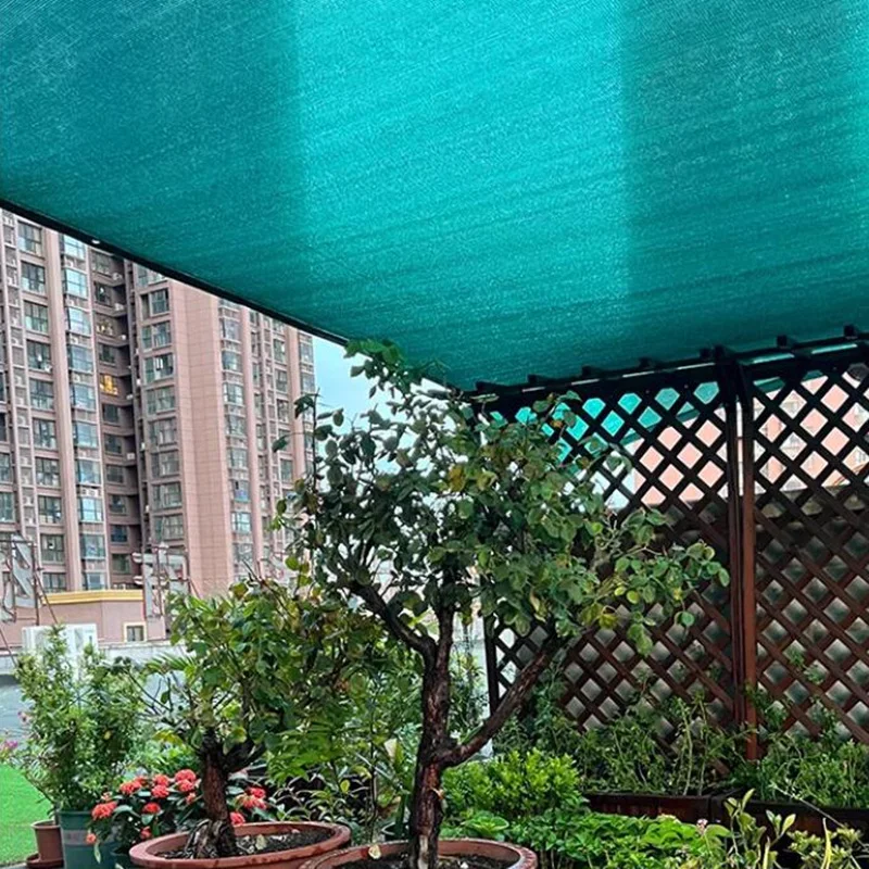 4 colores 3 pines 50% sombreado jardín Anti UV negro blanco verde oscuro HDPE parasol red bonsái al aire libre plantas suculentas cubierta malla