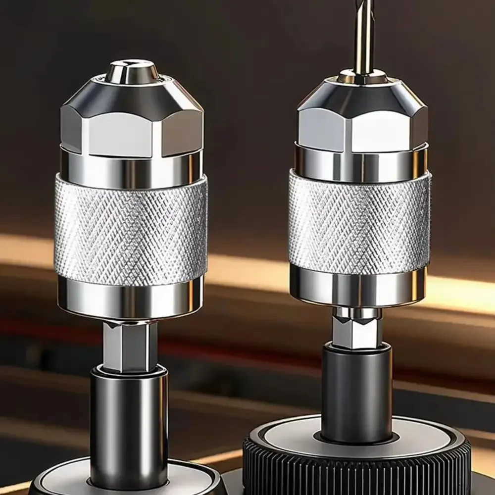 Adaptador de Mandril de Taladro sin Llave de 3 Mordazas, 1.5-6.5mm, Vástago Hexagonal, Convertidor de Cambio Rápido para Taladro Eléctrico, Herramientas de Bricolaje para Trabajar la Madera