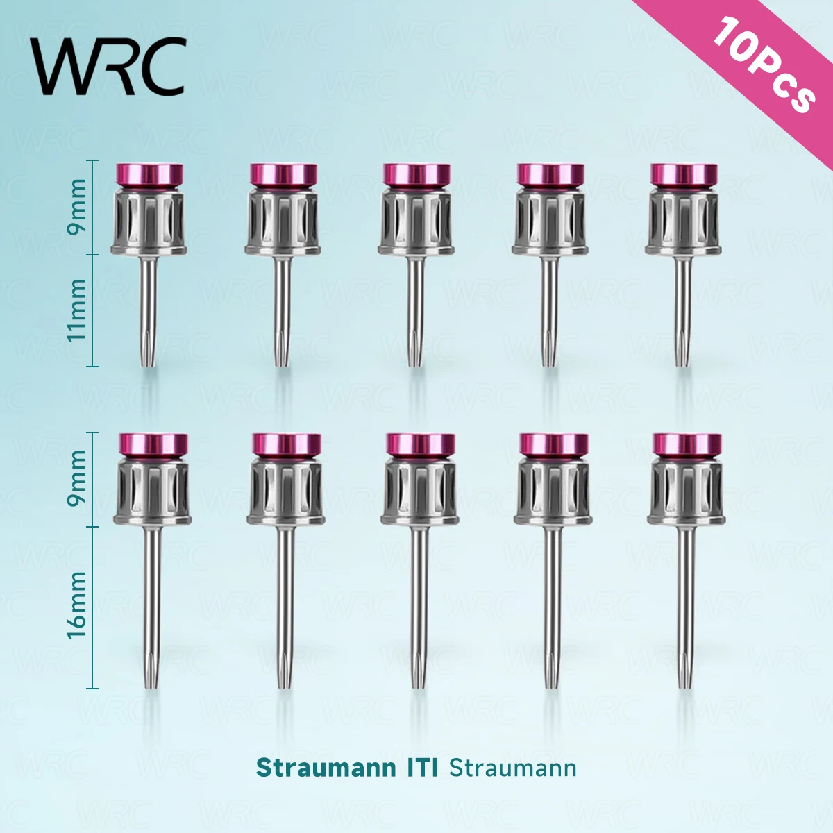 Juego de 10 Destornilladores Hexagonales para Implantes Dentales 1.20 1.25 1.27 1.40 NOB ITI 20mm 25mm, Herramientas para Clínica Dental, Laboratorio y Restauración